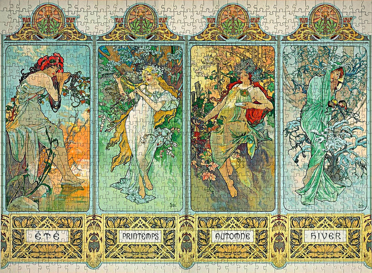 Puzzle Mucha Reverie Daydream 1000 pieces - La Poste Puzzle Mucha Reverie Daydream 1000 pieces - La Poste