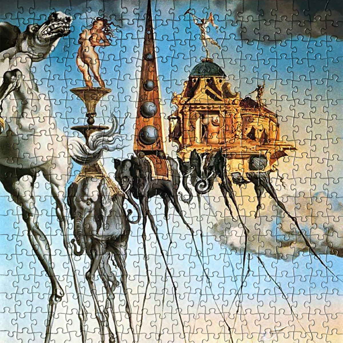 Bluebird Puzzle 1000 Pezzi – Salvador Dalì, 'Cigni Che Si Riflettono In Elefanti', 1937, 68x48 Cm