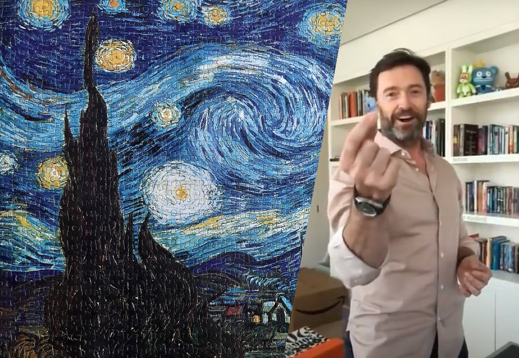 Hugh Jackman Loses To Van Gogh Starry Night Jigsaw Puzzle