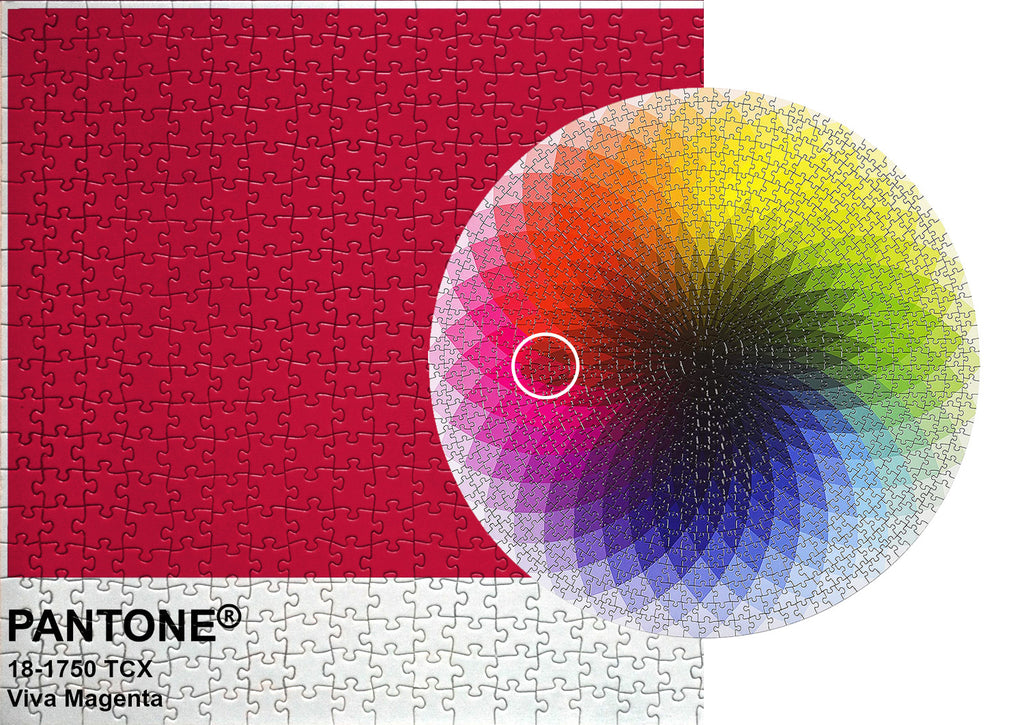 Pantone Colour of the Year 2023: Viva Magenta Jigsaw Puzzle