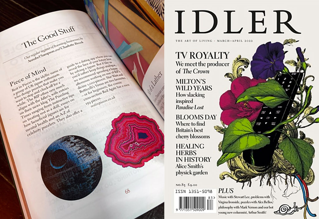 The Idler Magazine and Rest In Pieces jigsaw puzzles