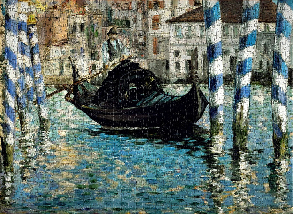 1000-piece jigsaw puzzle featuring Edouard Manet's Blue Venice: A challenging masterpiece