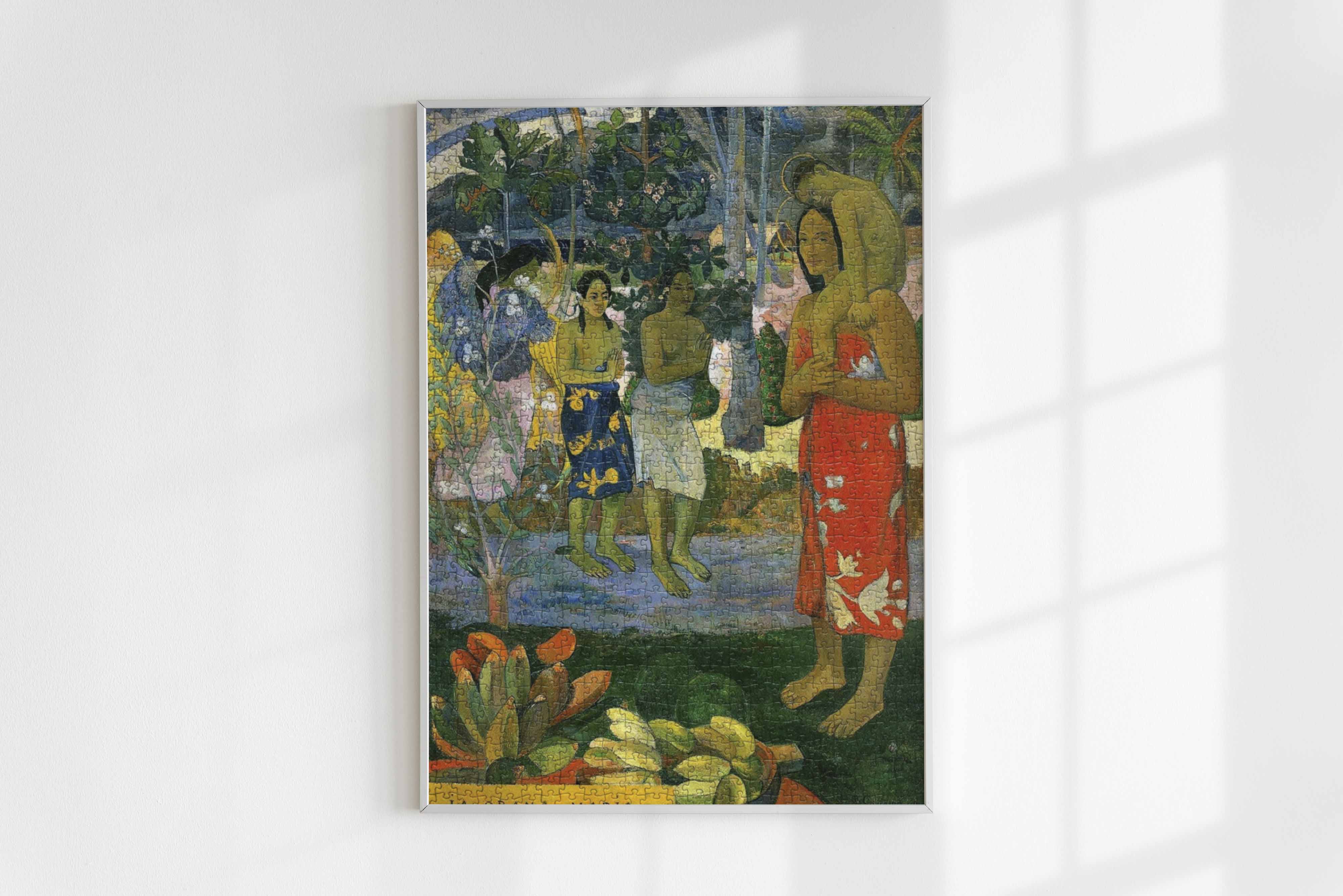 Immerse yourself in the intricate details of Paul Gauguin's La Orana Maria with this 1000-piece jigsaw puzzle.