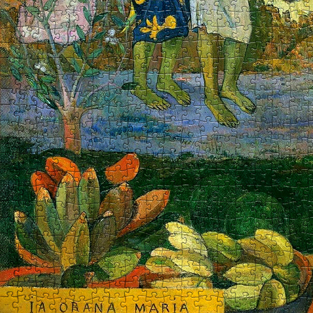 A challenging 1000-piece jigsaw puzzle showcasing Paul Gauguin's La Orana Maria for puzzle enthusiasts.