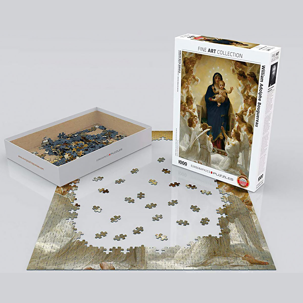 Immerse yourself in the intricate details of Bouguereau's masterpiece with this difficult puzzle from Eurographics