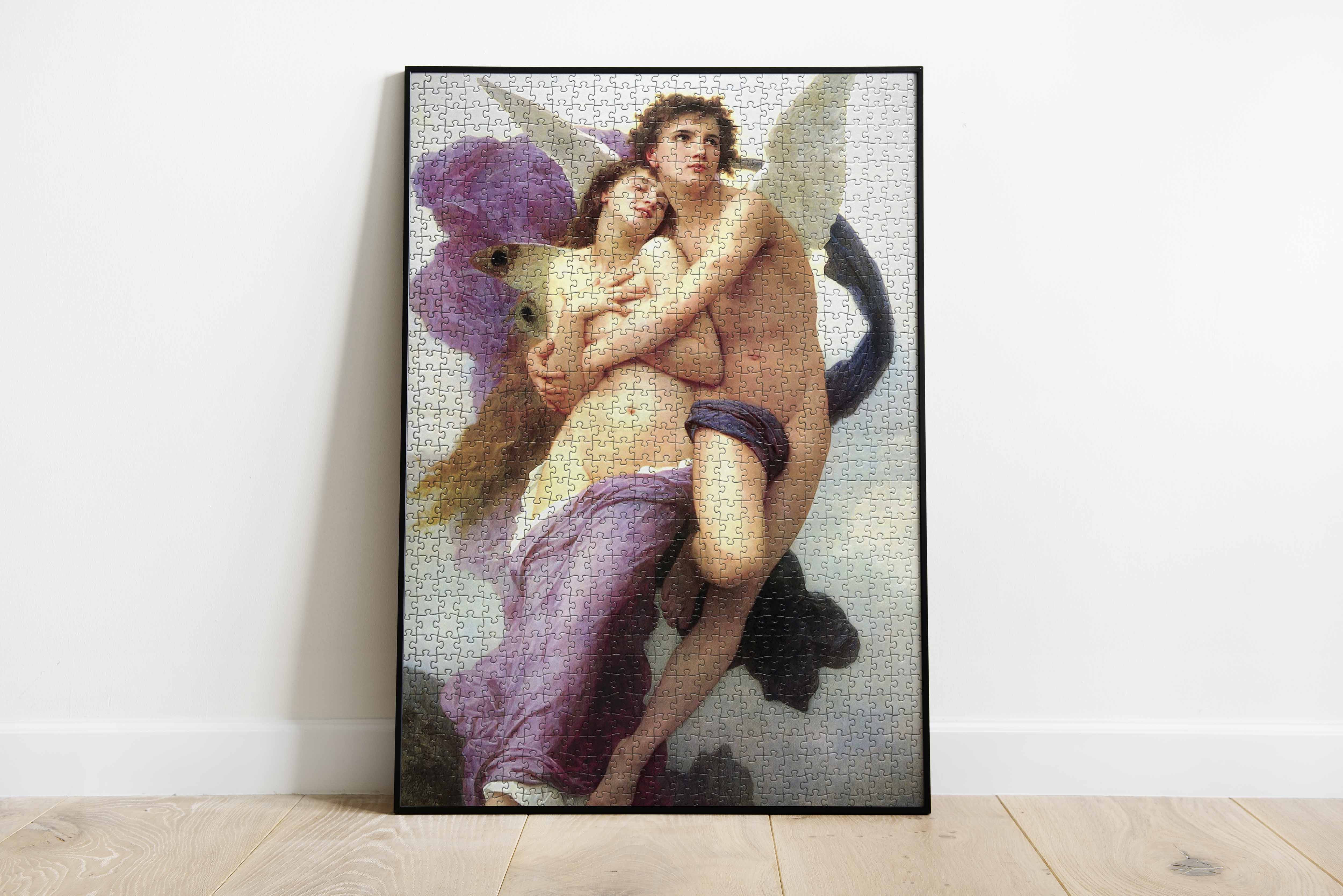 Eurographic's Fine Art Collection presents 'The Abduction of Psyche' jigsaw puzzle, a masterpiece for art enthusiasts and puzzle lovers alike