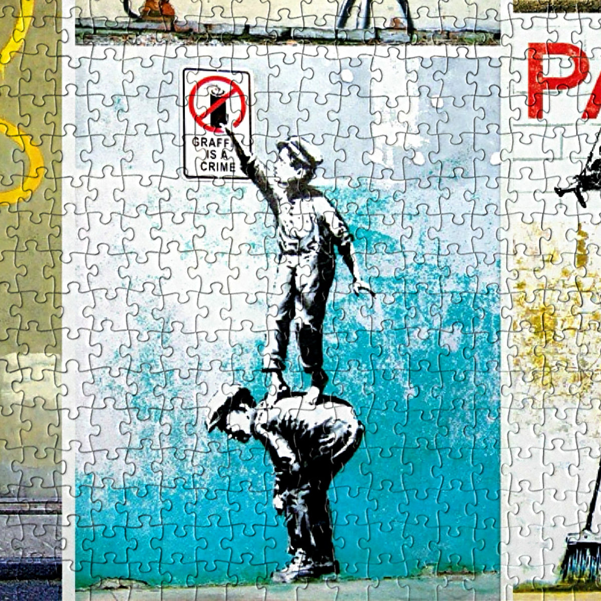 Banksy Graphics 1000-piece Street Art by Banksy Jigsaw Puzzle | Rest In Pieces