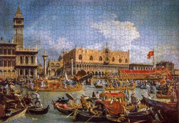Clementoni 1000 Piece Adult Puzzle - Canaletto 'The Return Of The Bucentaur' Art Puzzle, Made In Italy
