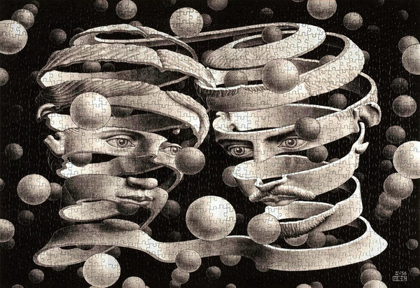 M.C.エッシャー Bond of Union 廃盤 1000ピース パズル mc-escher-bond-of-union-jigsaw