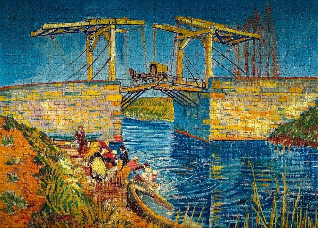 1000-piece Vincent van Gogh Bridge at Arles art jigsaw puzzle for adults and families