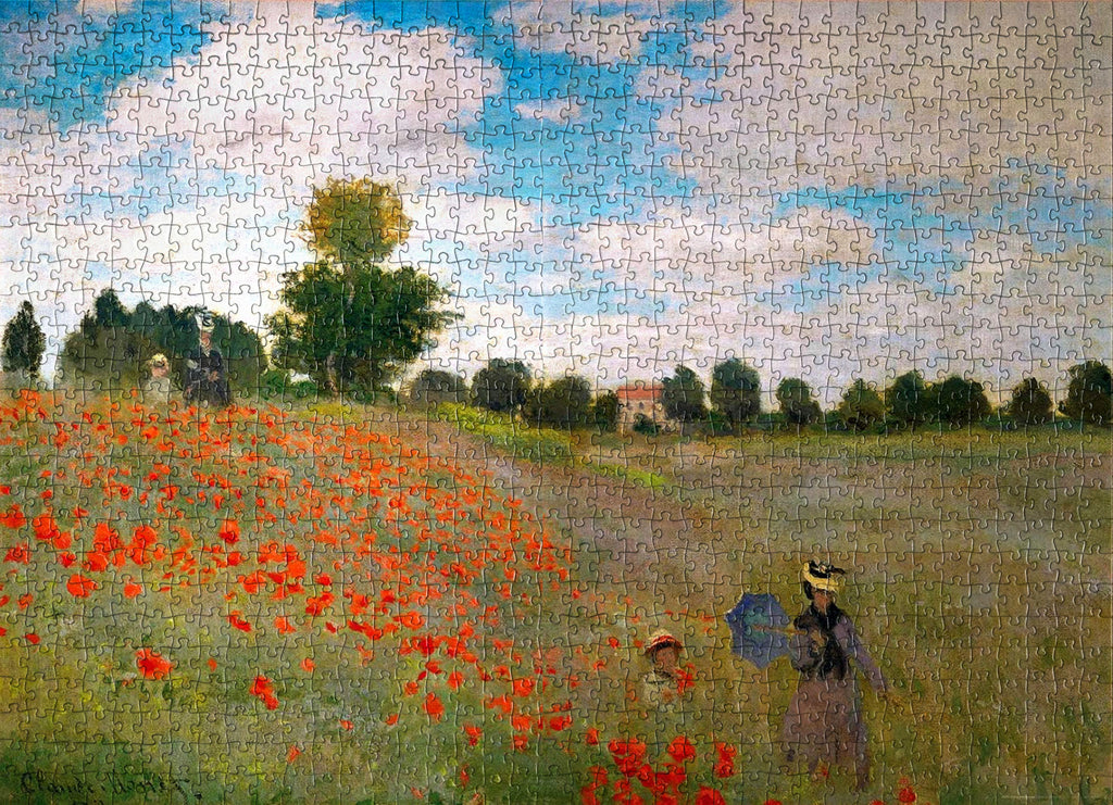 1000-piece Claude Monet The Poppy Fields Jigsaw Puzzle
