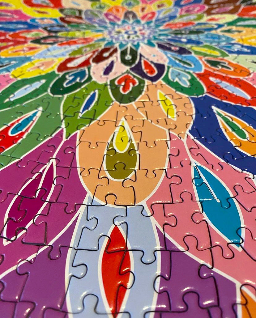 Could this 1000-piece pastel mandala art be the most difficult jigsaw puzzle in the world? We think so - it's definitely the most colourful.