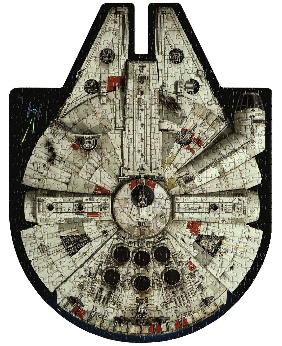 1000-piece Star Wars Millennium Falcon Double-Sided Jigsaw Puzzle