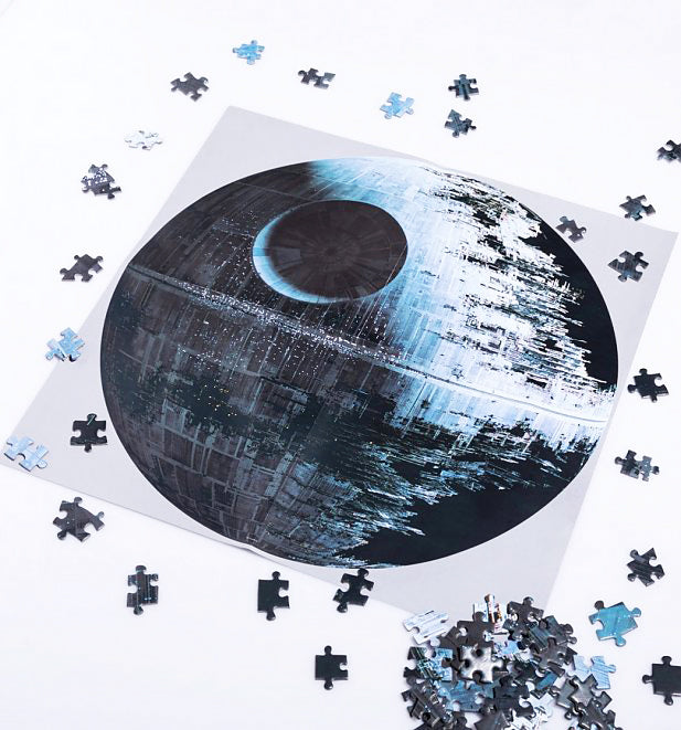 Help me, Obi Wan Kenobi. You're my only hope in solving this 1000-piece Death Star jigsaw puzzle. This round puzzle is an excellent gift for Star Wars lovers.