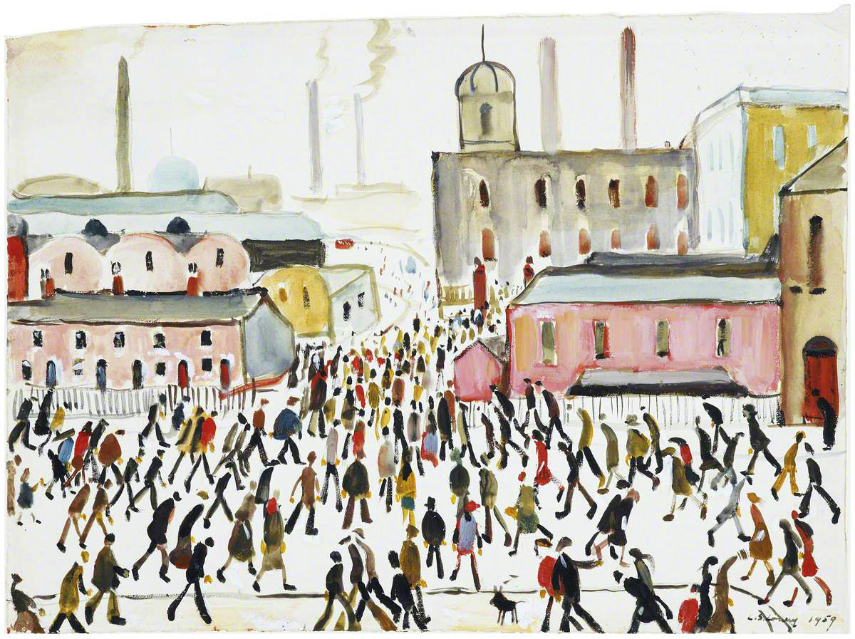 Lowry's 'Going To Work' painting is sure to captivate and challenge jigsaw puzzle lovers of all levels.