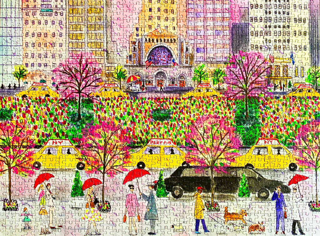 1000-piece Michael Storrings Spring on Park Avenue Jigsaw Puzzle - Rest In Pieces