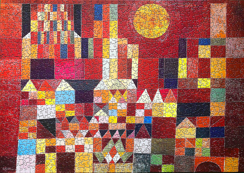 1000-piece Paul Klee Castle and Sun jigsaw puzzle - a masterpiece of abstract art