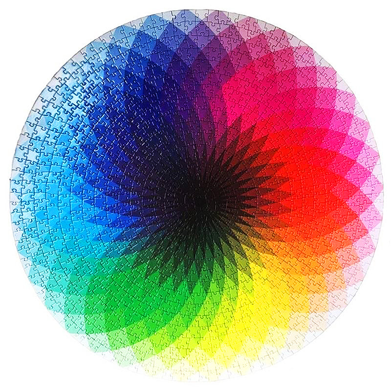 1000 piece Round Pantone Colour Palette Jigsaw Puzzle Rest In Pieces