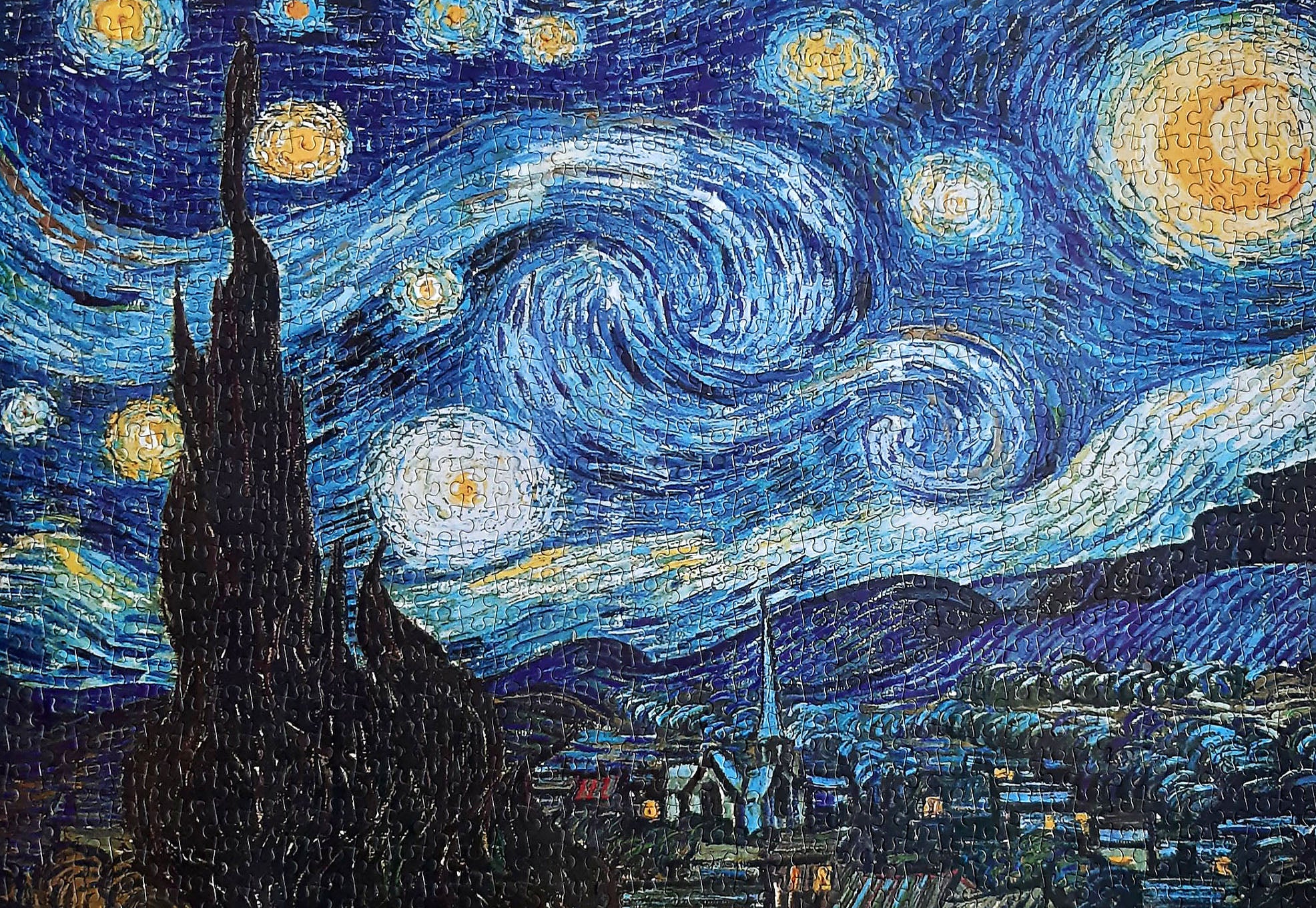 1000-piece Vincent Van Gogh The Starry Night Jigsaw Puzzle for Adults