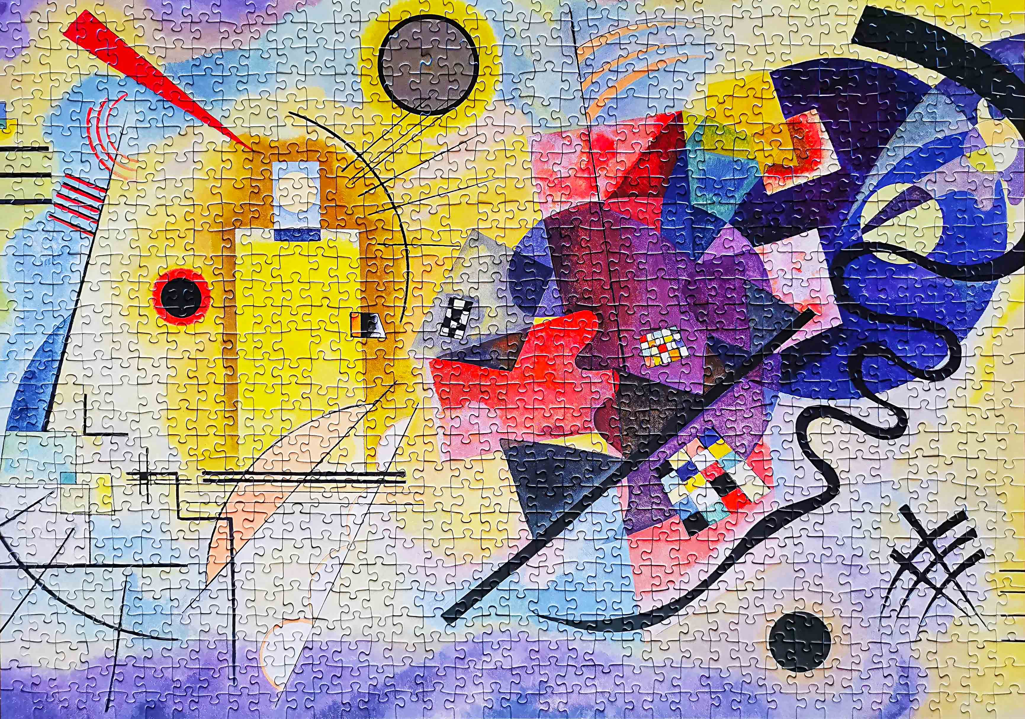Wassily Kandinsky Yellow-Red-Blue Jigsaw Puzzle: A 1000-piece challenge for puzzle enthusiasts