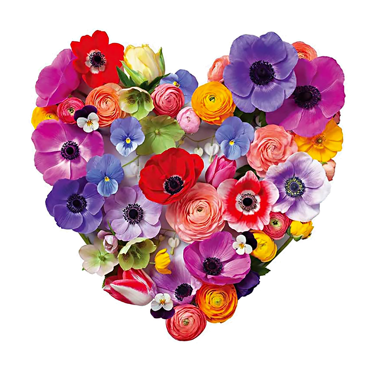 The Flora Heart Puzzle from Galison is a colourful and artistic masterpiece. Designed by artist Julie Seabrook, this 750-piece jigsaw features a heart-shaped arrangement of stunning flower blooms, making it an ideal gift for Valentine's Day.