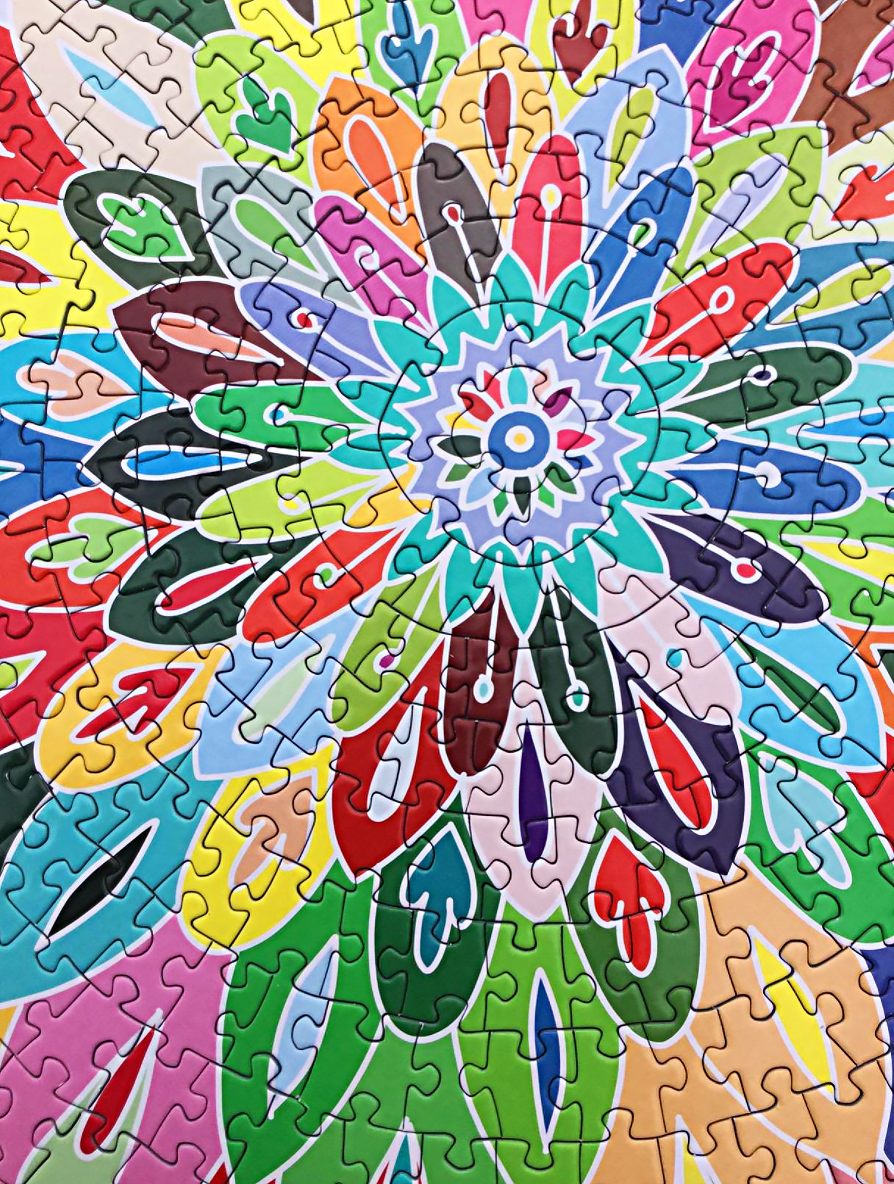 We're in love with this round jigsaw puzzle for adults that features a colourful mandala pattern. Soothing and attractive to look at, you'll want to frame it once it's finished.