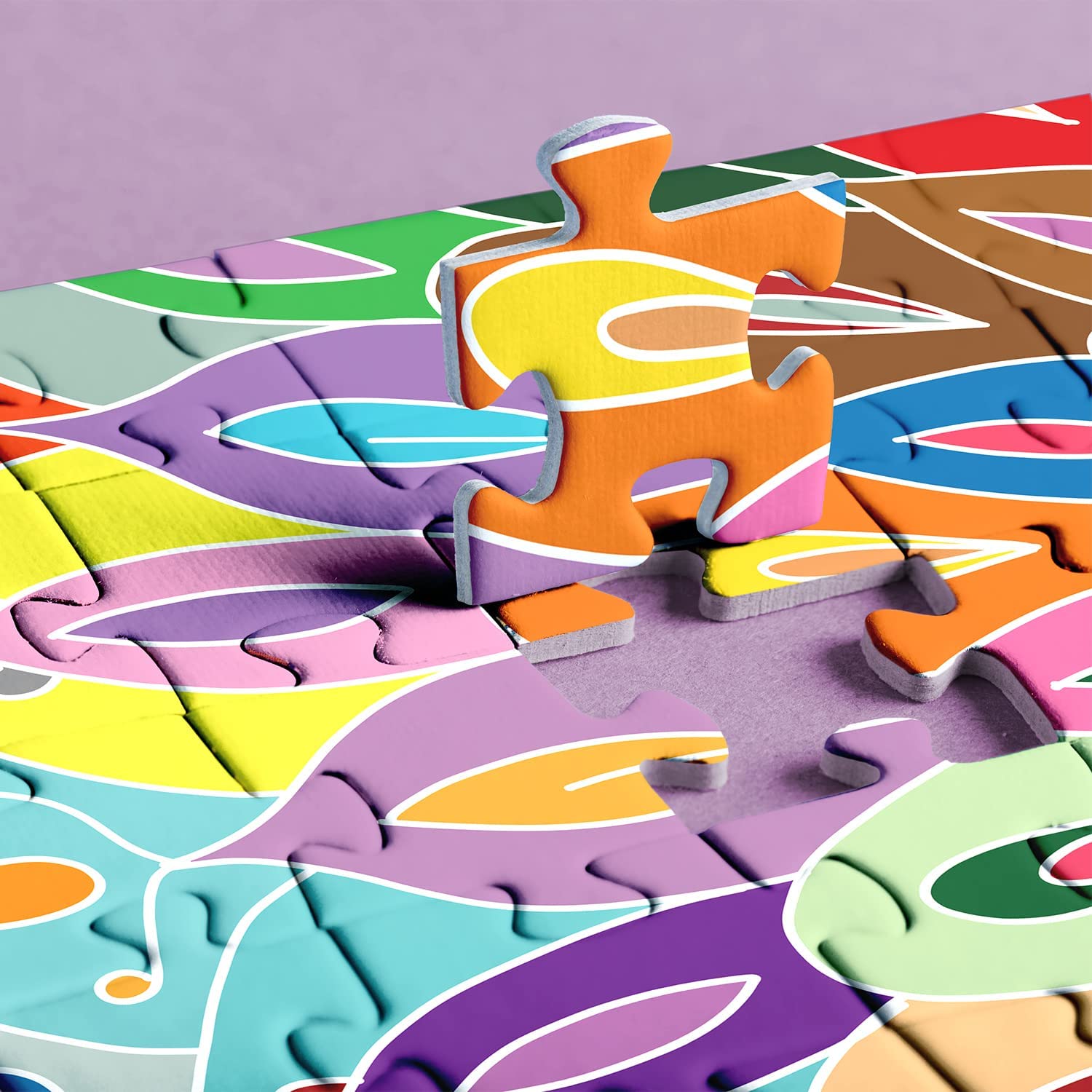 Bgraamiens Round Colour Mandala Jigsaw Puzzle 1000 pcs