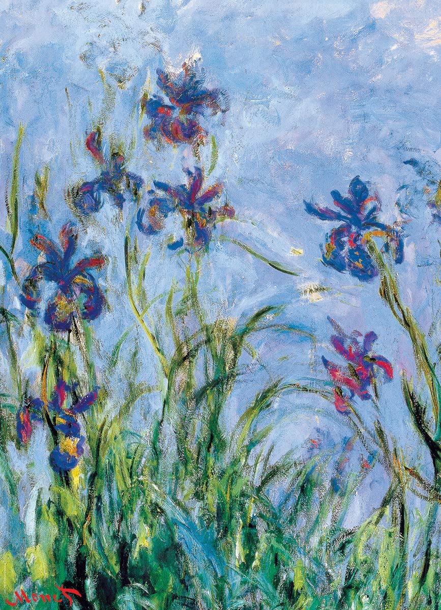 Claude Monet's 'Iris Mauves' painting, 1914 