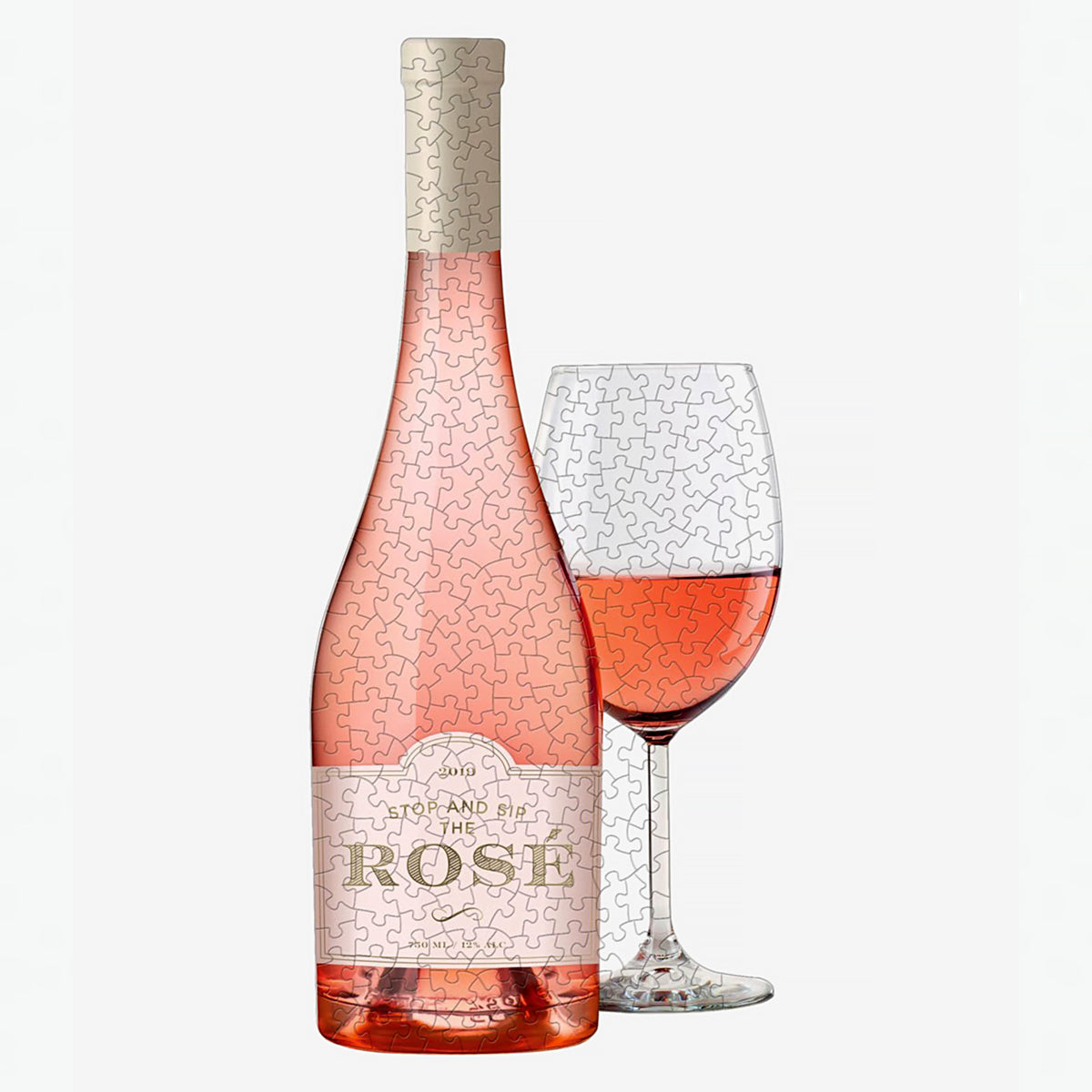 Did you manage to stay sober this Dry January? Celebrate with this novelty Rosé wine-shaped jigsaw puzzle gift.