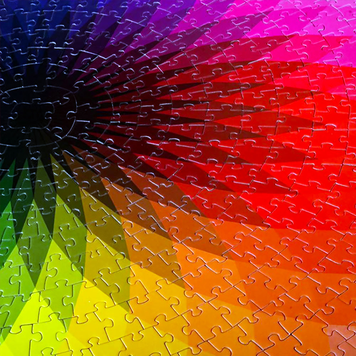 If you're used to starting with the corners, this 1,000-piece round jigsaw puzzle will give you a run for your money. And the gradual rainbow colour gradient is just subtle enough to make it even more difficult.