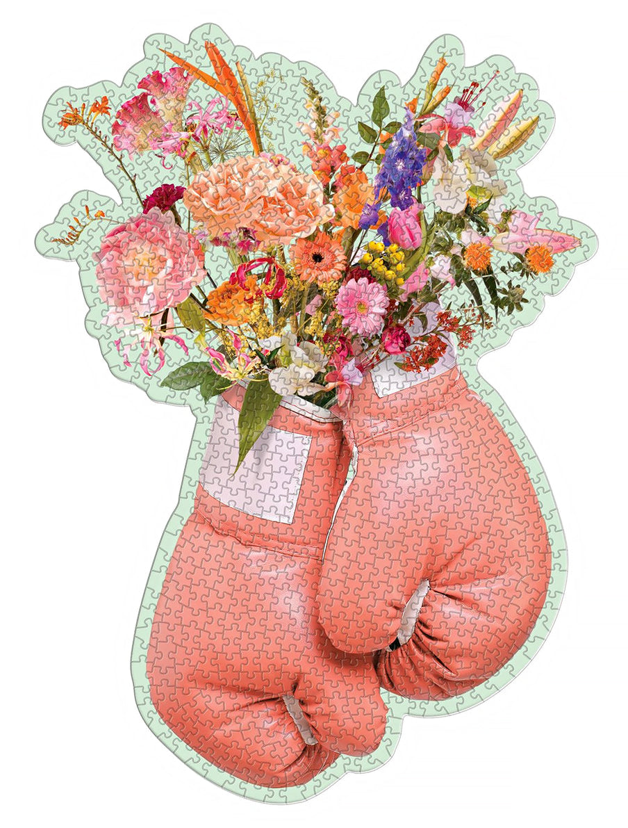 International Women's Day Gift: 750-piece Flower Power Shaped Jigsaw Puzzle