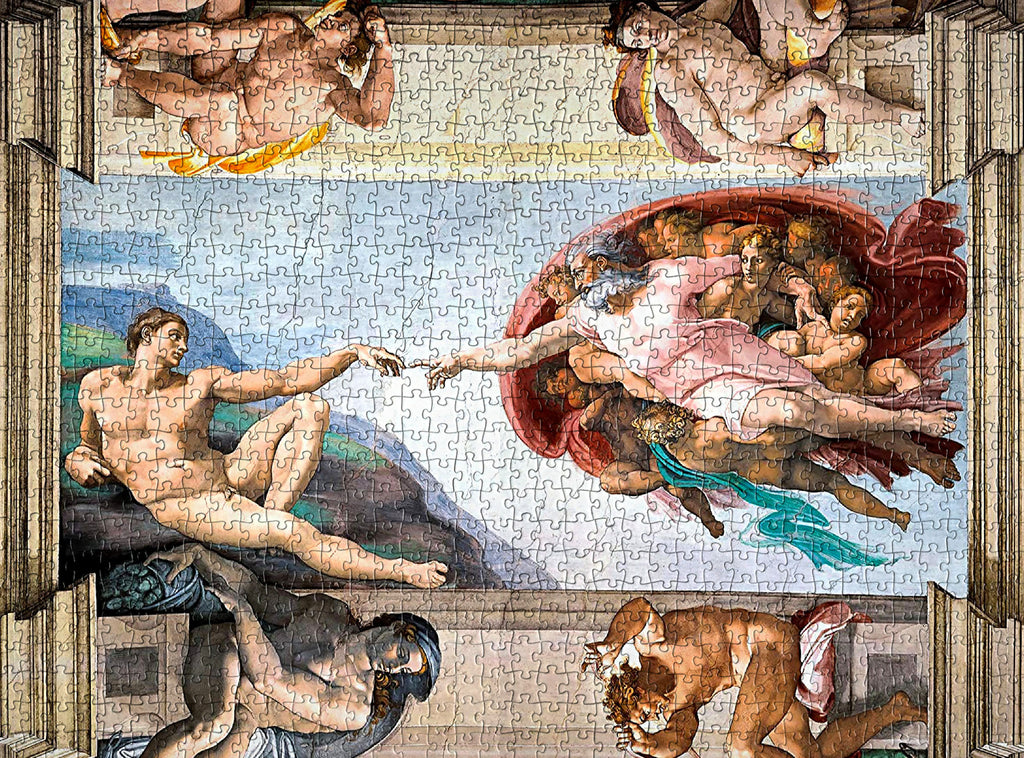 1000-piece Michelangelo The Creation of Adam Jigsaw Puzzle