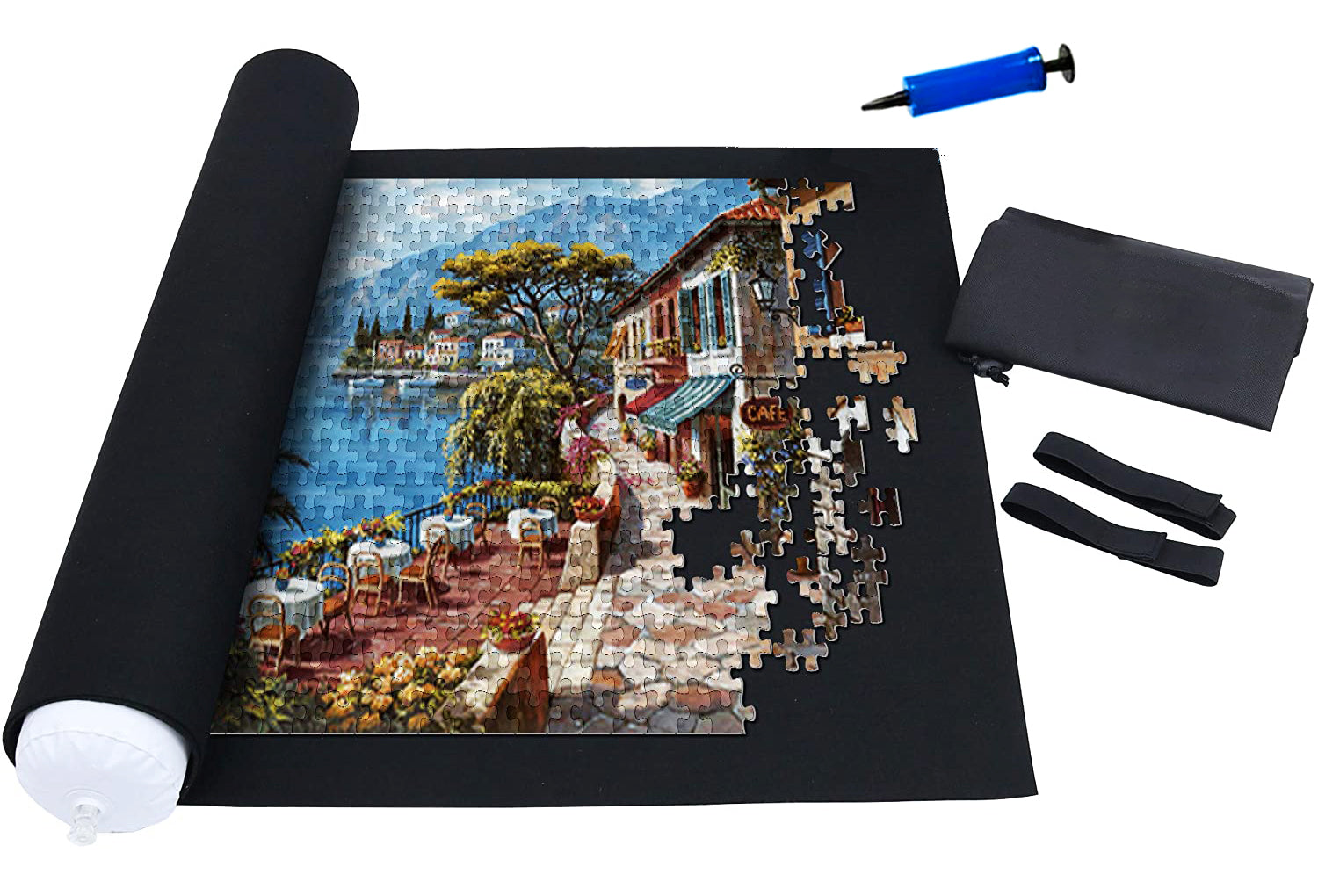 Rest In Pieces jigsaw puzzle storage mat holds puzzle pieces in place perfectly, very sturdy.