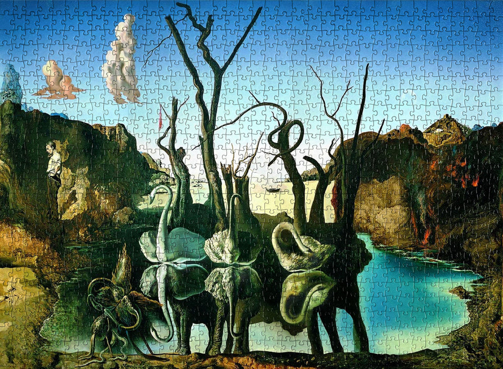 Salvador Dali's Swans Reflecting Elephants Jigsaw Puzzle