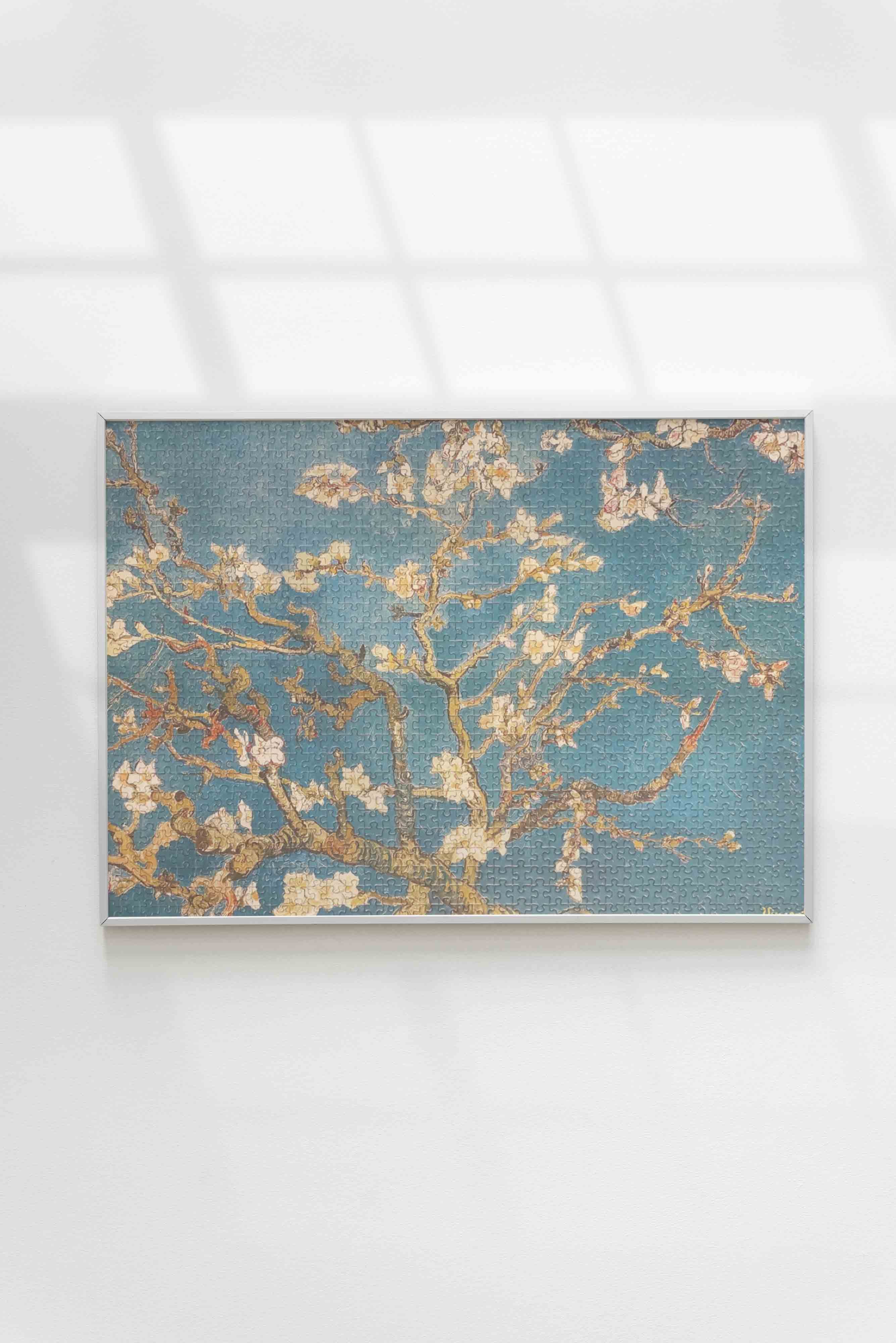 Vincent Van Gogh Almond Blossom Jigsaw Puzzle: 1000-Piece Puzzle Framed as Gallery Wall Art for Interior Design