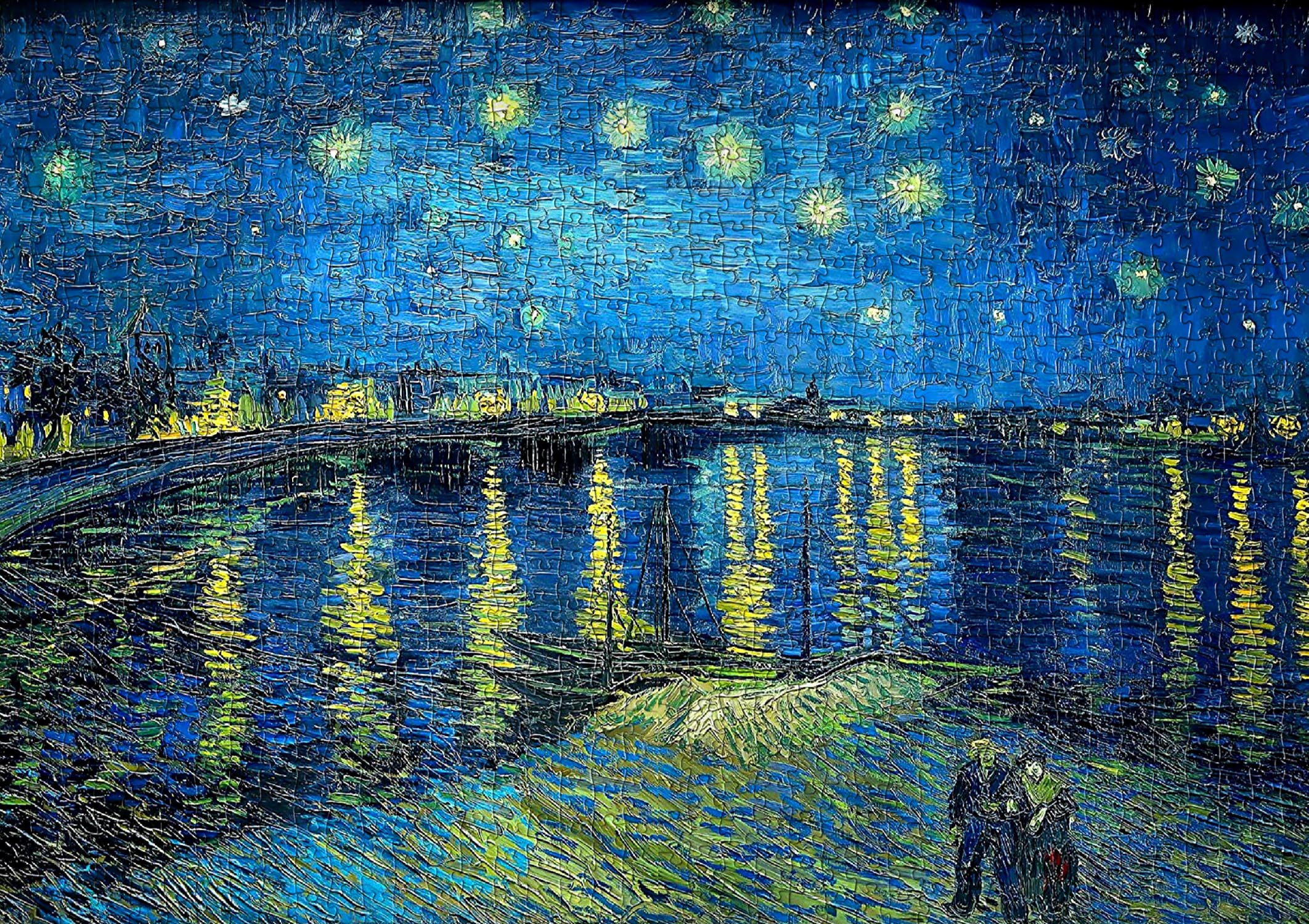 1000-piece Vincent Van Gogh Starry Night Over The Rhone Jigsaw Puzzle