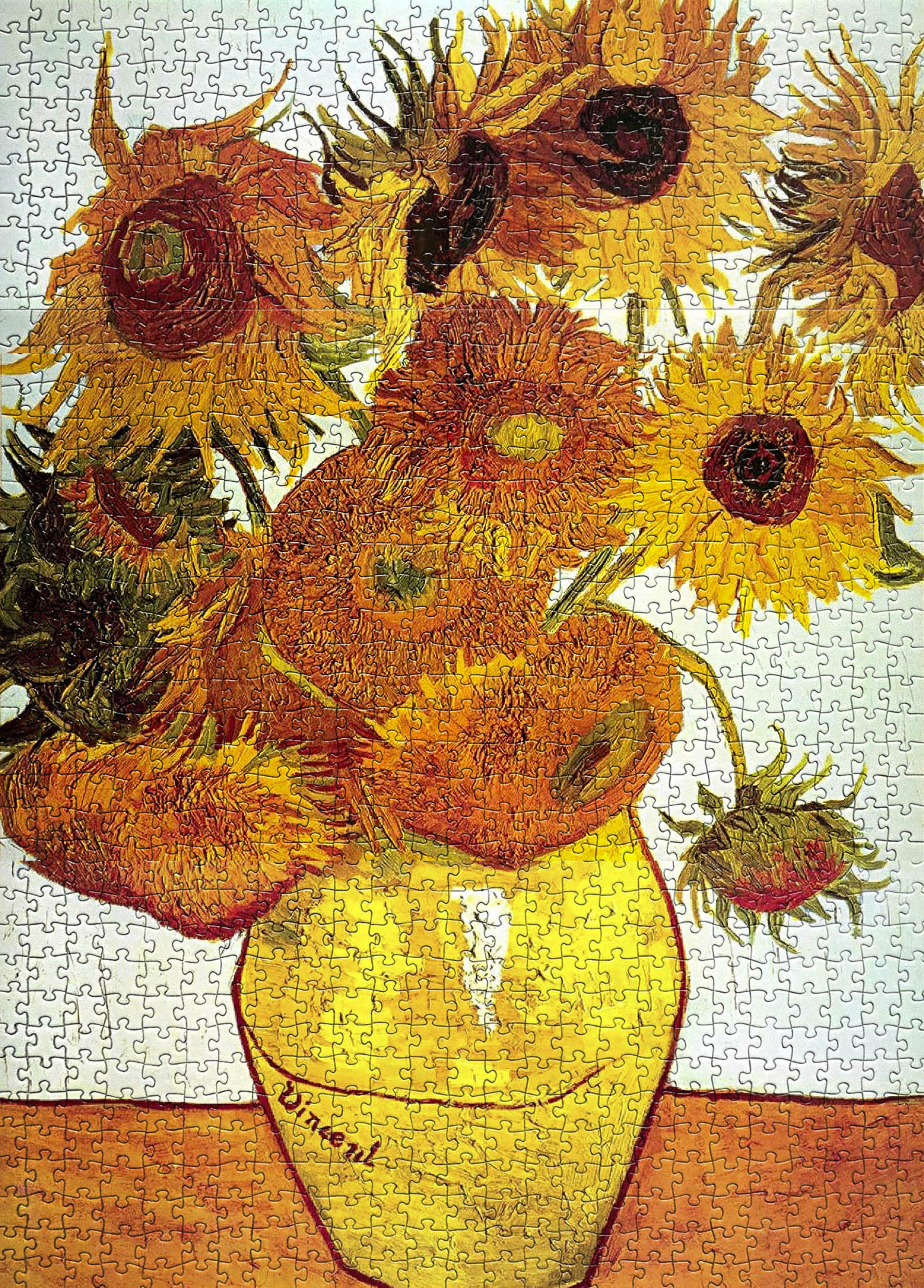 Eurographics Vincent Van Gogh Vase with Twelve Sunflowers Puzzle - 1000 Pieces