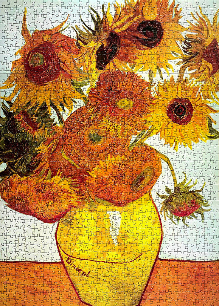 Eurographics Vincent Van Gogh Vase with Twelve Sunflowers Puzzle - 1000 Pieces