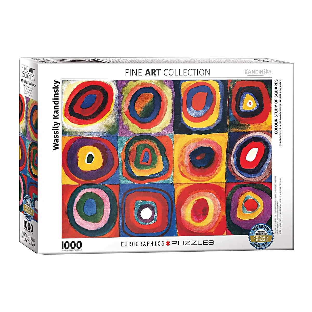 The iconic Wassily Kandinsky Colour Study jigsaw puzzle from Eurographics for art enthusiasts